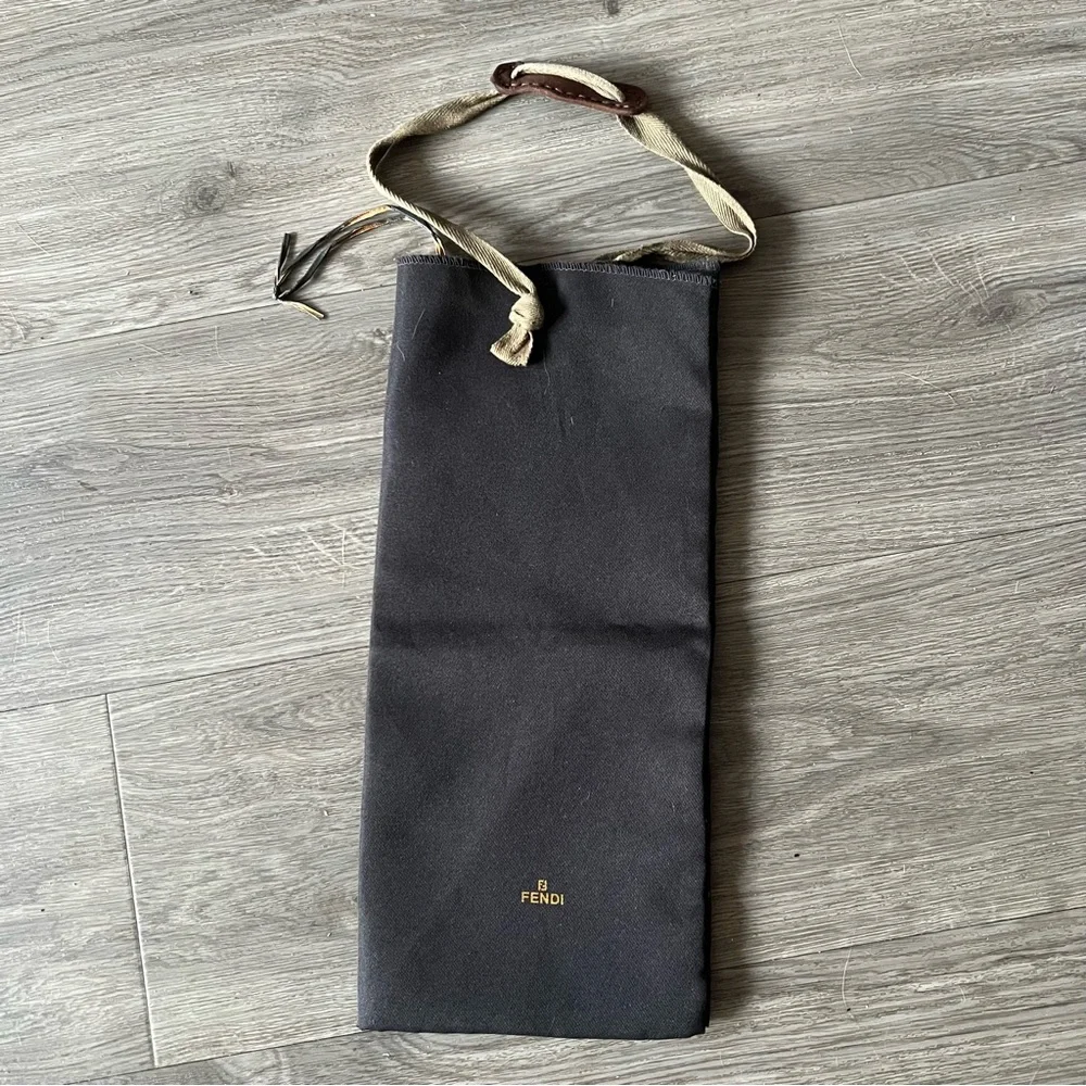 Fendi Black Double Layered Dust Bag